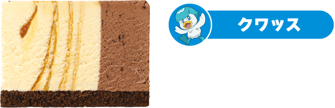 クワッス キャラメルリボン+チョップドチョコレート （チョコレートスポンジ）