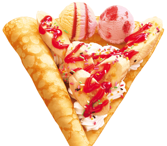 カラフル苺バナナ＆アイスクリーム