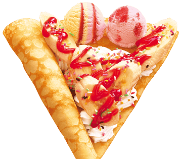 カラフル苺バナナ＆アイスクリーム