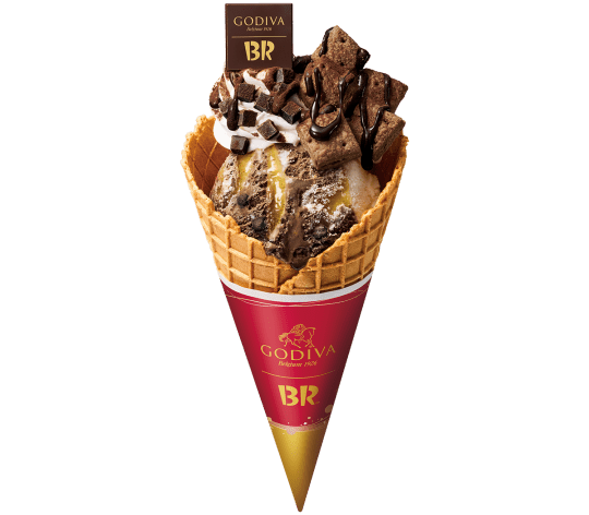 -ゴディバ監修- プレミアムショコラサンデー ワッフルコーン